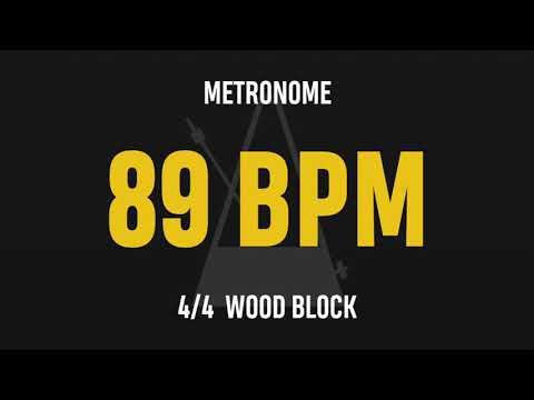 89 BPM 4/4 - Best Metronome (Sound : Wood block)