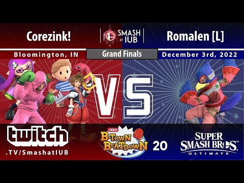 Super B-Town Beatdown 20 Grand Finals: Corezink! (Sora, Little Mac, etc.) vs Romalen [L] (Falco)