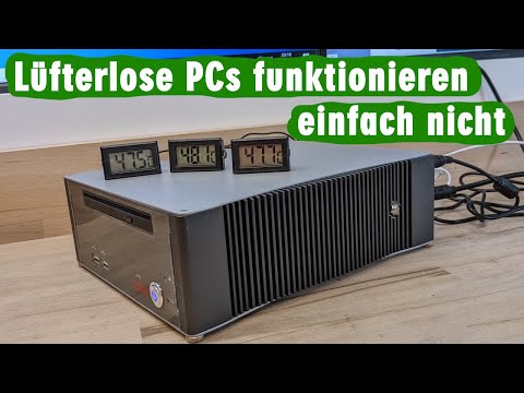 Lüfterlose PCs und Notebooks sind einfach langsam ⭐️ Passiv Kühlung und wenig Leistung