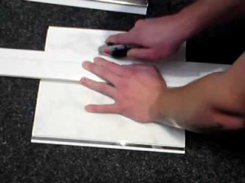 YouTube video about: How to cut plastic bathroom panels?