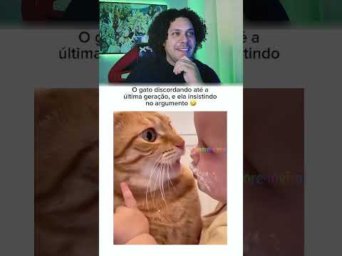 O gato discordou até da última geração  😂 #shorts