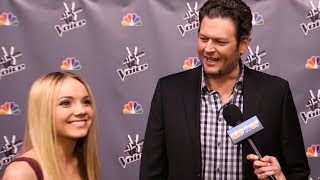 Blake Shelton &amp; Danielle Bradbery Talk "Never Like This" &amp; Kelly Clarkson Holiday Special! The Voice