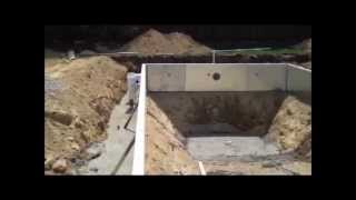 preview picture of video 'Danvers MA In-ground Pool Construction Walk through'