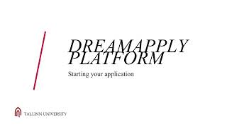 How to use DreamApply?