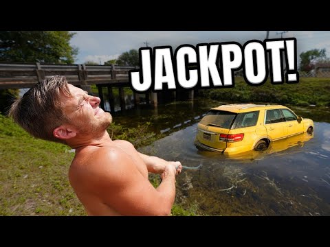 We Found A Car Dumping Ground Magnet Fishing!