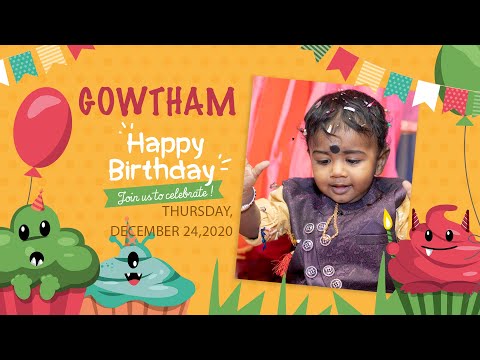 Gowtham Happy Birthday - Dec 24,2020