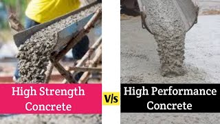 DIFFERENCE BETWEEN HIGH STRENGTH & HIGH-PERFORMANCE CONCRETE II Types of Concrete !