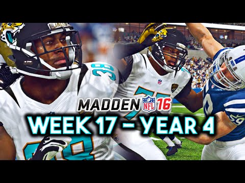 Madden 16 Jaguars Connected Franchise Year 4 - Week 17 @ Colts | Ep.82