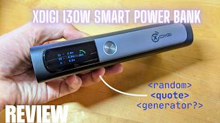 REVIEW: XDIGI 130W Power Bank - LCD Display w. Random Quote Generator? Magic 8 Ball Vibes!