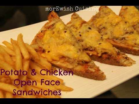 Potato & Chicken Open Face Sandwich