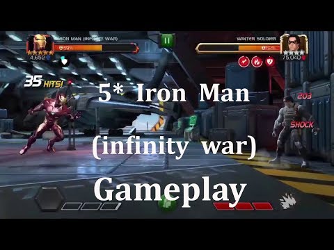 5 star iron man (infinity war) gameplay ft. Sarkhan marvel contest of champion