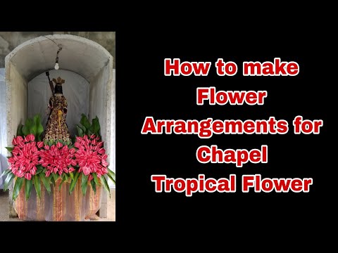 How to make Flower Arrangements for Chapel Black Nazarene/Tropical Flower/ Richard Rica Abordo