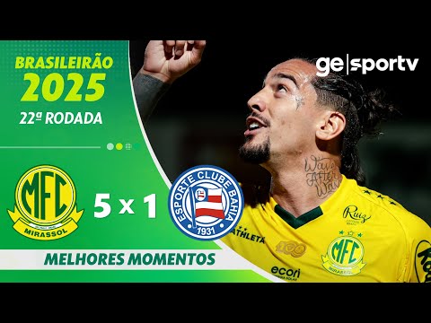 Gols e lances de Mirassol x Bahia