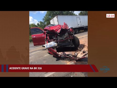 Grave acidente na BR-316 deixa veículos danificados 24 06 2021