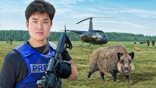 The Controversial Business of Helicopter Hog Hunts