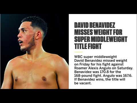 DAVID BENAVIDEZ LOSES TITLE ON THE SCALE