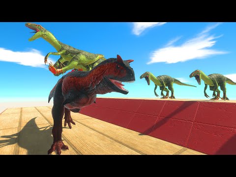 Run without letting Deinonychus touch you - Animal Revolt Battle Simulator