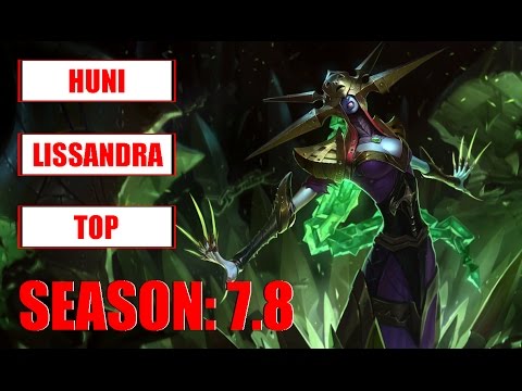 SKT T1 Huni Play Lissandra Top Challenger Korean Pro Replay
