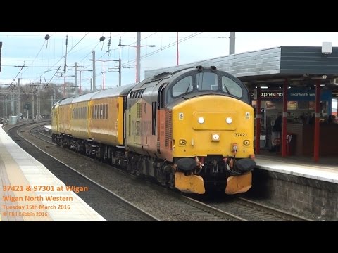 37421 & 97301 at Wigan - 15th March 2016