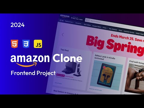 How To Create Amazon Clone Using HTML CSS And JavaScript Step by Step ...