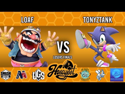Honeypot 3: Fight For The Bees  -  Losers Finals  -  loaf(Wario) Vs. Tonyztank(Sonic)