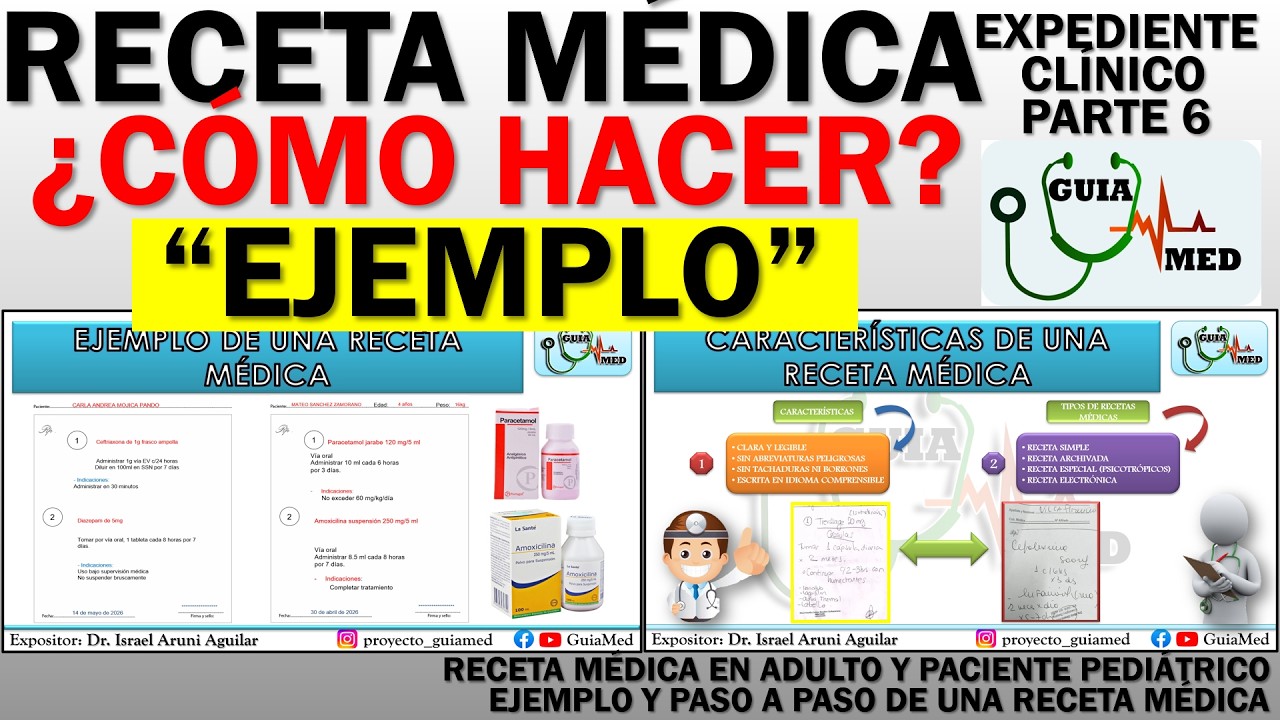 RECETA MÉDICA COMO HACER | GuiaMed