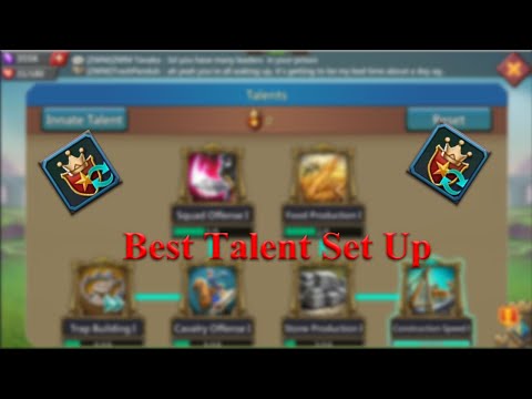 Optimal Talent Set Up | Lords Mobile