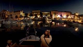 preview picture of video 'Ballade sur l'eau Propriano Campomoro coucher de Soleil mer Corse Valinco bateau TimeLapse Boat Tour'