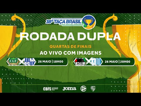 Taça Brasil Sub20 Masculino - Rodada Dupla - Jogo 15 e 16 - Quartas de Finais - Ao vivo
