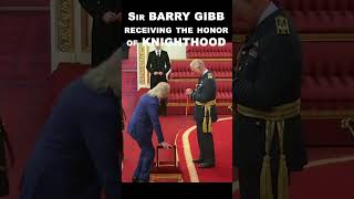BEE GEES - SIr Barry Gibb receiving knighthood #shorts #beegees @BeeGeesJiveTubinFanchannel