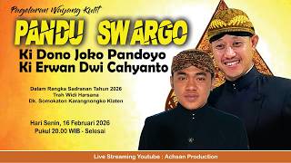 Download lagu Live Wayang Kulit ' PANDU SWARGO '  Dalang Ki Dono Joko Pandoyo & Ki Erwan Dwi Cahyanto mp3