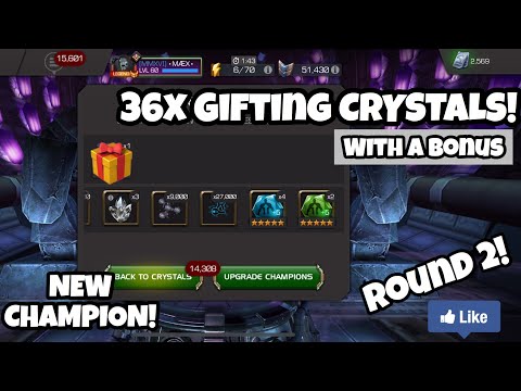36 Greater Gifting Crystals Opening I got a NEW Champion