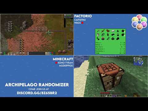 Archipelago Showcase - 14 August 2021 (Part 1) (Factorio and Minecraft)