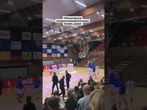 Warm ups Basket Kangoeroes Mechelen Cholet Fiba Europe Cup in Willebroek