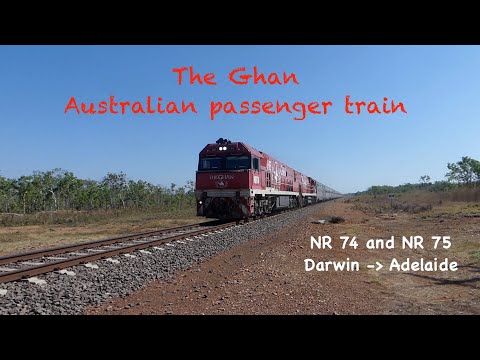 Australian passenger train "the Ghan" approx. 80km from Darwin, NT