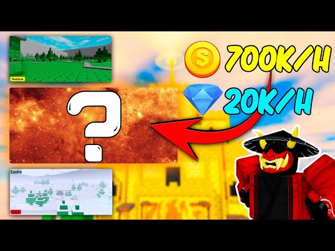 BEST MAP TO FARM COINS/GEMS/EXP?! | Ball Tower Defense