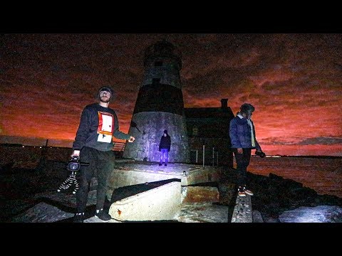 OVERNIGHT ON HAUNTED EXECUTION ROCKS ISLAND! (We couldn't escape..) Video