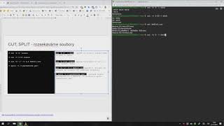 Linux - příkazy: cut,split a další příkazy pro filtraci textových souborů.