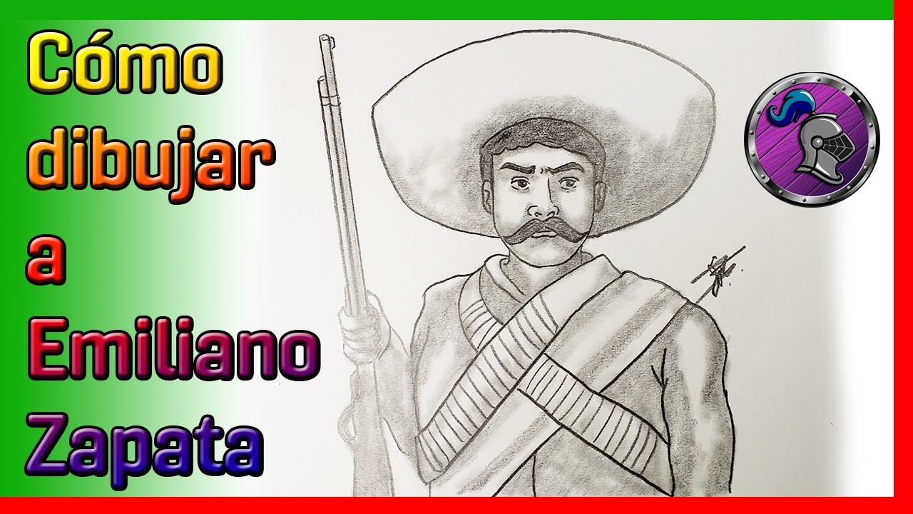 ✏️😉Cómo DIBUJAR a EMILIANO ZAPATA ✏️😉How to DRAW EMILIANO ZAPATA👍🎨