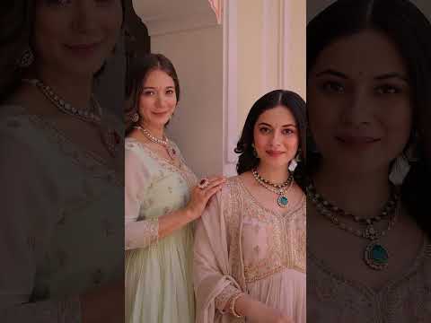 Pista Star Georgette Gown with Dupatta – Beads & Sequins Multi-Embroidery