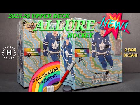 🫣 16-BIT, DOUBLOON, OR AUTO? 🆕 2025-26 UPPER DECK ALLURE HOCKEY CARDS (x2) HOBBY BOXES #hockeycards