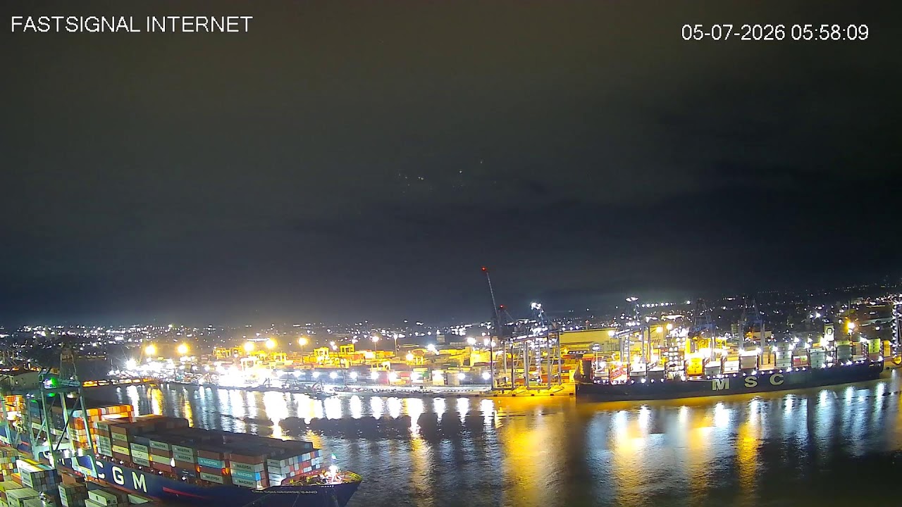 Live webcam view of Itajaí Port Container Terminal