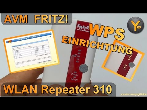 Quick setup via WPS: AVM FRITZ! WLAN Repeater 310 / WiFi amplifier 802.11b/g/n WPA2