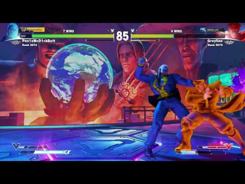 SFV RAGE QUIT!!! Ranked - Pen1sMcD1ckButt (Urien) vs Greyline (M. Bison)