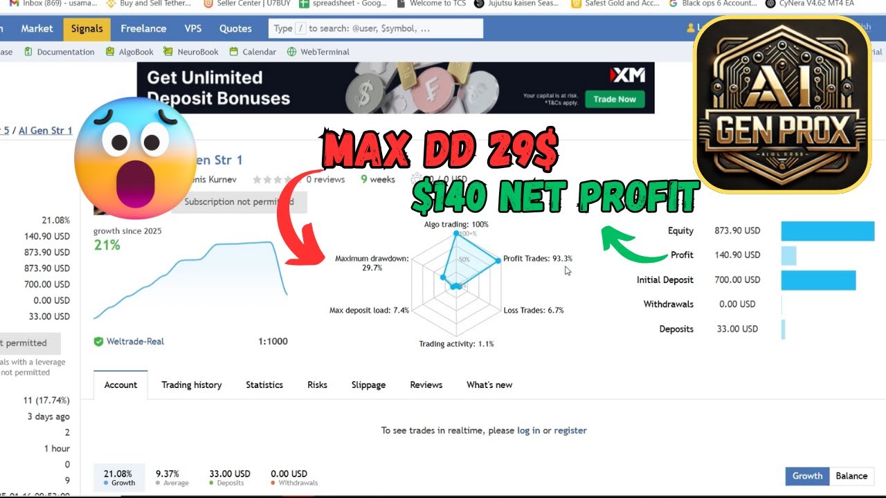 AI Gen XII v3.0 EA MT4 | Advanced AI Forex Trading Robot for MetaTrader 4 | EA 2025