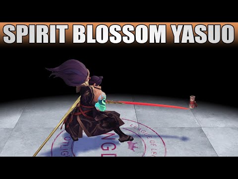 Spirit Blossom Yasuo Obsidian Chroma - League Of Legends