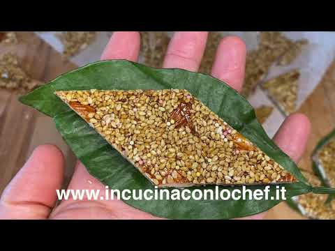 GIURGIULENA //GIUGGIULENA//TORRONE SESAMO E MANDORLE// DOLCE TIPICO CALABRESE