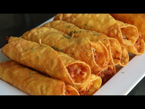 Buffalo Chicken Taquitos EASY Recipe | Crowd-pleasing appetizer π€€