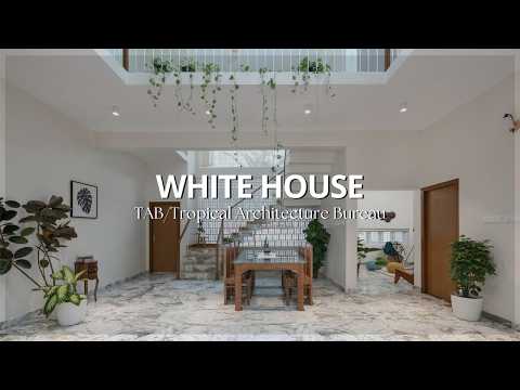 Tropical House With Lighting That Illuminates The Interior So It's As Bright As The Exterior