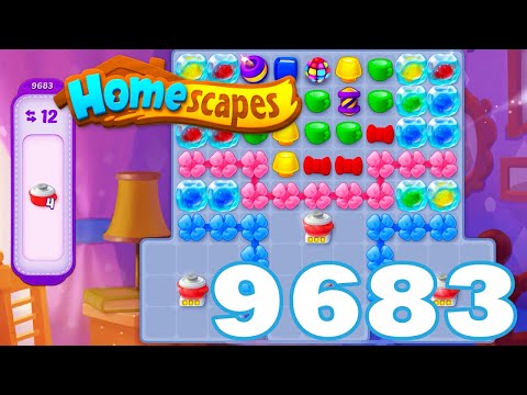Homescapes Level 9683 HD 3 - match puzzle game | Gameplay Walkthrough | android | GameGo Game | IOS